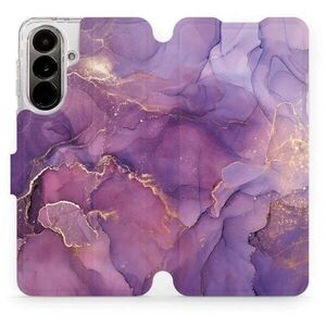 Mobiwear Flip pouzdro pro Samsung Galaxy A37 5G - VP20S fialový mramor kép