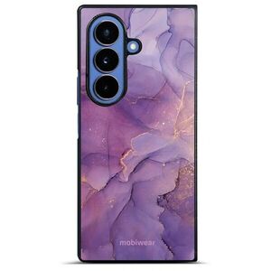 Mobiwear Glossy Samsung Galaxy Z Fold7 fényes tok - G050G, lila márvány kép