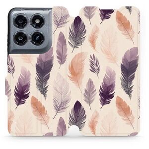 Mobiwear Flip pouzdro pro Motorola Moto G37 Power - VB08S akvarelová pírka kép