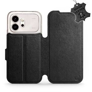 Mobiwear Kožené flip pouzdro pro Honor 600 - černé kép
