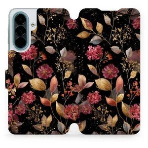 Mobiwear Flip pouzdro pro Samsung Galaxy A27 - V171S zlatavé lístky kép