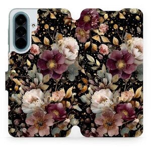 Mobiwear Flip pouzdro pro Samsung Galaxy A27 - V169S zlatavé kvítky kép
