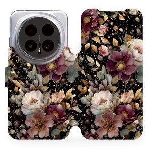 Mobiwear Flip pouzdro pro Honor Magic8 Pro - V169S zlatavé kvítky kép