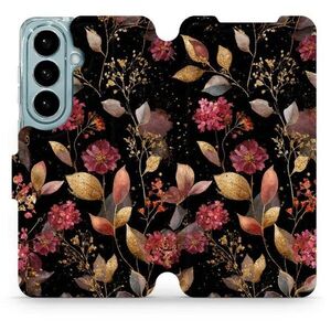 Mobiwear Flip pouzdro pro Samsung Galaxy S26 - V171S zlatavé lístky kép