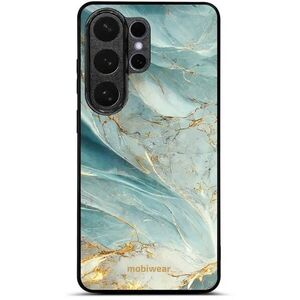 Mobiwear Glossy Samsung Galaxy S26 Ultra fényes tok - G022G, zöldes márvány kép