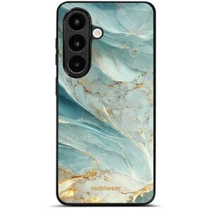 Mobiwear Glossy Samsung Galaxy S26 fényes tok - G022G, zöldes márvány kép