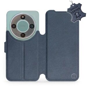 Mobiwear Kožené flip pouzdro pro Honor Magic8 Lite - modré kép