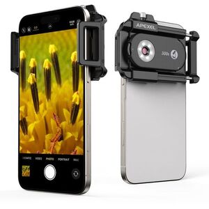 Apexel 300X Microscope Lens with LED Light & UV Light kép