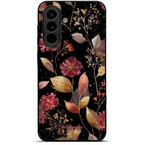 Mobiwear Glossy Samsung Galaxy A37 5G fényes tok - G171G, aranyszínű levelek kép