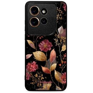 Mobiwear Glossy Motorola Edge 60 Neo fényes tok - G171G, aranyszínű levelek kép