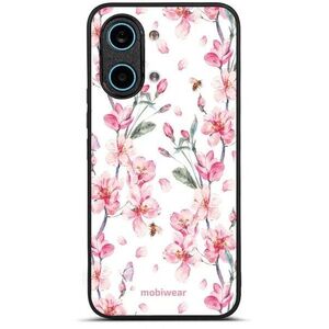 Mobiwear Glossy POCO X8 Pro Max fényes tok - G033G, rózsaszín virágok kép