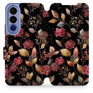 Mobiwear Flip pouzdro pro Vivo V70 FE - V171S zlatavé lístky kép