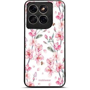 Mobiwear Glossy Motorola Edge 70 Fusion fényes tok - G033G, rózsaszín virágok kép