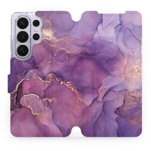 Mobiwear Flip pouzdro pro Samsung Galaxy S26 Ultra - VP20S fialový mramor kép