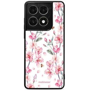 Mobiwear Glossy Motorola Edge 70 Pro fényes tok - G033G, rózsaszín virágok kép