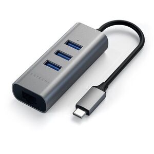Satechi Aluminium Type-C Hub (3x USB 3.0, Ethernet) - Asztroszürke kép