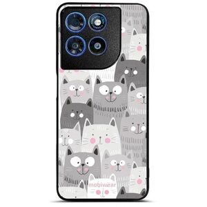 Mobiwear Glossy Motorola Moto G57 Power fényes tok - G045G, macskák kép