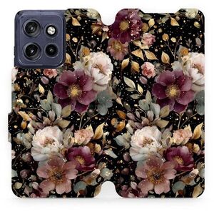 Mobiwear Flip pouzdro pro Motorola Edge 60 Neo - V169S zlatavé kvítky kép