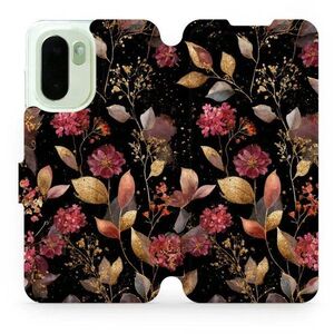 Mobiwear Flip pouzdro pro OnePlus 15R - V171S zlatavé lístky kép