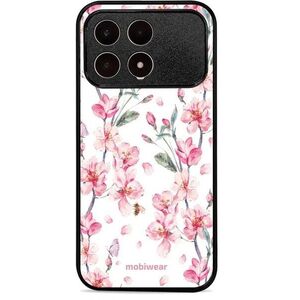 Mobiwear Lesklé pouzdro Glossy pro Poco F8 Pro - G033G růžové květy kép