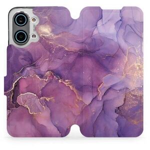 Mobiwear Flip pouzdro pro Xiaomi POCO X8 Pro Max - VP20S fialový mramor kép