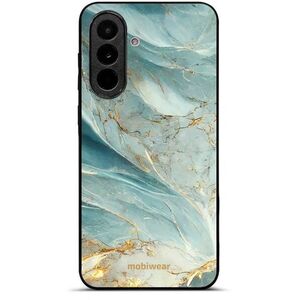 Mobiwear Glossy Samsung Galaxy A37 5G fényes tok - G022G, zöldes márvány kép