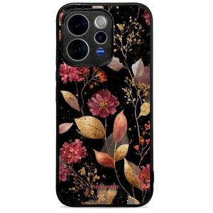 Mobiwear Glossy Vivo V70 5G fényes tok - G171G, aranyszínű levelek kép