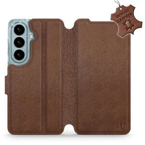 Mobiwear Kožené flip pouzdro pro Samsung Galaxy S26 - hnědé kép