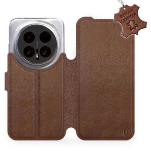 Mobiwear Kožené flip pouzdro pro Honor Magic8 Pro - hnědé kép