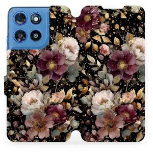 Mobiwear Flip pouzdro pro Motorola Moto G57 Power - V169S zlatavé kvítky kép