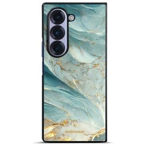 Mobiwear Lesklé pouzdro Glossy pro Samsung Galaxy Z Fold6 - G022G zelenkavý mramor kép