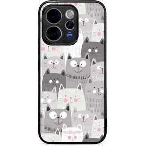 Mobiwear Glossy Vivo V70 5G fényes tok - G045G, macskák kép