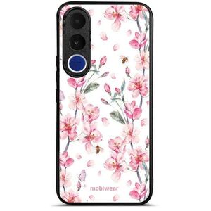 Mobiwear Lesklé pouzdro Glossy pro Vivo V70 FE - G033G růžové květy kép