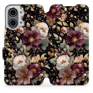 Mobiwear Flip pouzdro pro Xiaomi POCO X8 Pro Max - V169S zlatavé kvítky kép