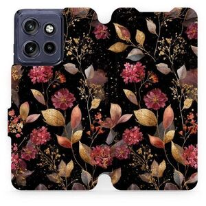 Mobiwear Flip pouzdro pro Motorola Edge 60 Neo - V171S zlatavé lístky kép