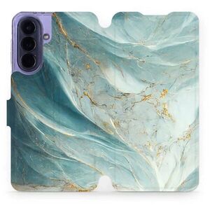 Mobiwear Flip pouzdro pro Samsung Galaxy A57 5G - VP34S zelenkavý mramor kép