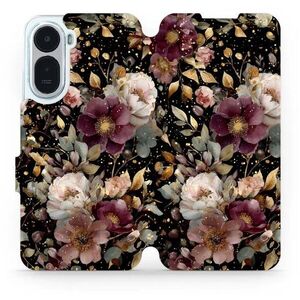 Mobiwear Flip pouzdro pro Xiaomi Redmi A7 Pro - V169S zlatavé kvítky kép