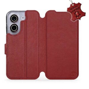 Mobiwear Kožené flip pouzdro pro Xiaomi POCO X8 Pro - červené kép