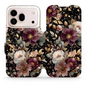 Mobiwear Flip pouzdro pro Honor 600 Pro - V169S zlatavé kvítky kép