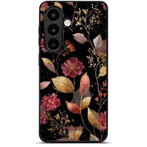 Mobiwear Glossy Samsung Galaxy S26 fényes tok - G171G, aranyszínű levelek kép