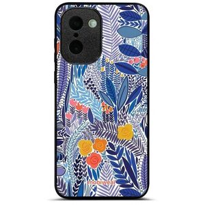 Mobiwear Glossy OnePlus 15R fényes tok - G037G, kék virágok kép