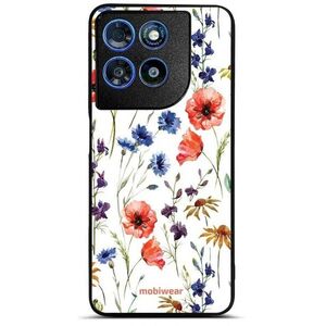 Mobiwear Glossy Motorola Moto G57 Power fényes tok - G032G, mezei virágok kép