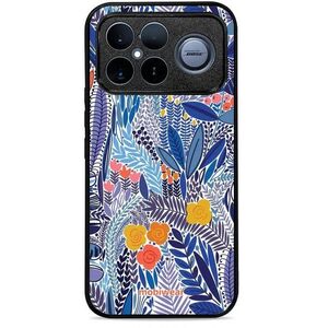Mobiwear Glossy Poco F8 Ultra fényes tok - G037G, kék virágok kép
