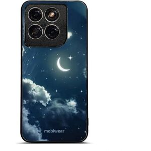 Mobiwear Glossy Motorola Edge 70 Fusion fényes tok - G048G, éjszakai égbolt és Hold kép