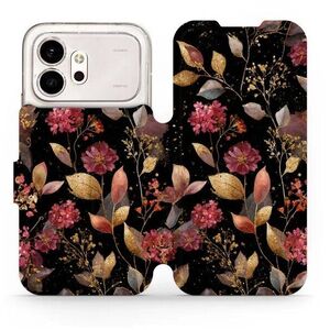 Mobiwear Flip pouzdro pro Honor 600 - V171S zlatavé lístky kép