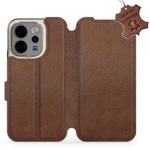 Mobiwear Kožené flip pouzdro pro Vivo V70 - hnědé kép
