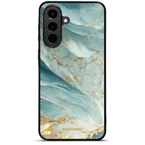 Mobiwear Glossy Samsung Galaxy A57 5G fényes tok - G022G, zöldes márvány kép