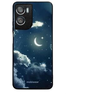 Mobiwear Glossy Motorola Moto G06 Power fényes tok - G048G, éjszakai égbolt és Hold kép