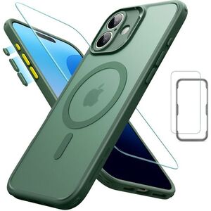 ESR Classic Pro Case (HaloLock) Set, Compatible with iPhone 16 Plus, Frosted Green tok kép