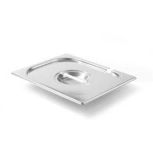 HENDI 806937 GN Kitchen Line Acél fedő merőkanál kivágással, GN 1/2 kép